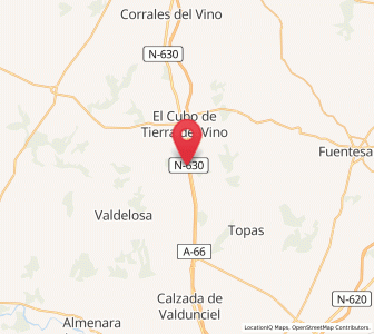 Map of Izcala, Castille and León