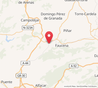 Map of Iznalloz, Andalusia
