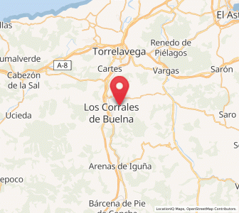 Map of Jaín, Cantabria