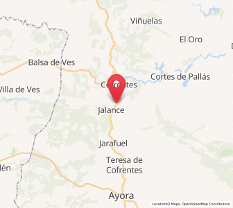 Map of Jalance, Valencia