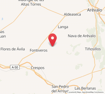 Map of Jaraices, Castille and León