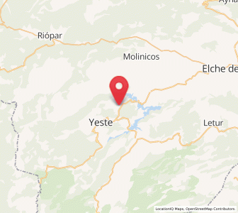 Map of Jartos, Castille-La Mancha