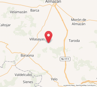 Map of Jodra de Cardos, Castille and León
