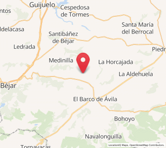 Map of Junciana, Castille and León