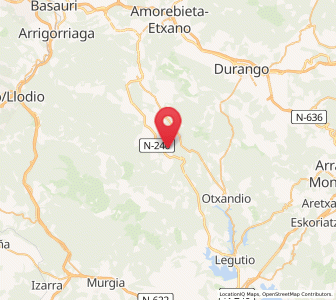 Map of Kalearte, Basque Country
