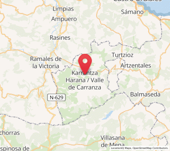 Map of Karrantza Harana / Valle de Carranza, Basque Country