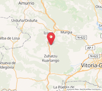 Map of Katadiano, Basque Country