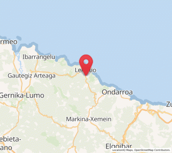 Map of Kurtziaga, Basque Country