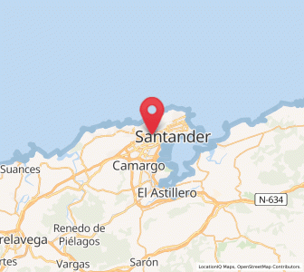 Map of La Albericia, Cantabria