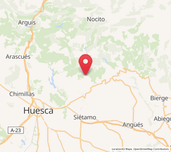 Map of La Almunia del Romeral, Aragon