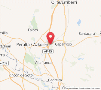 Map of La Azucarera, Navarre