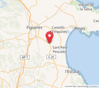 Map of la Bomba, Catalonia