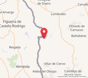 Map of La Bouza, Castille and León
