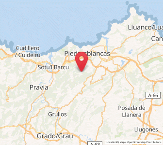 Map of La Campa, Asturias