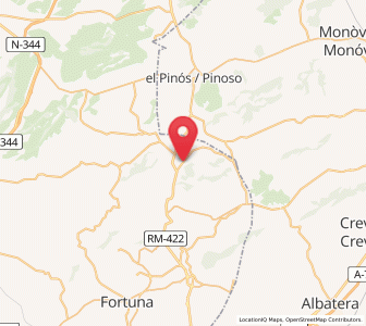 Map of La Cañada de la Leña, Murcia