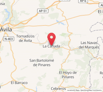Map of La Cañada, Castille and León