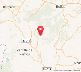 Map of La Canaleja, Murcia