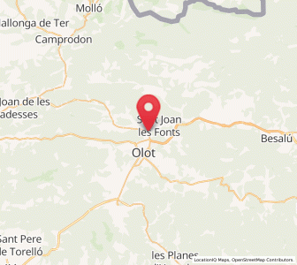 Map of la Canya, Catalonia