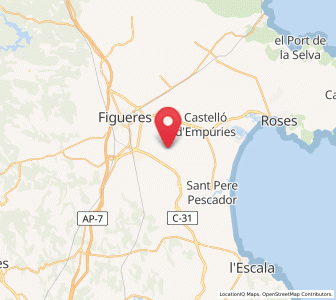 Map of la Coixinera, Catalonia