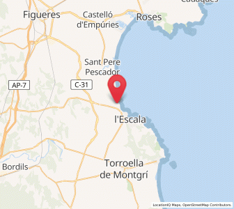 Map of la Coma, Catalonia