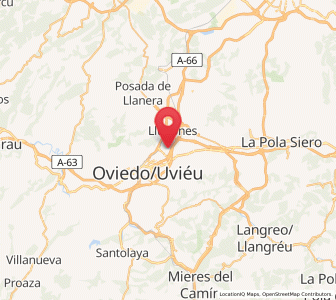 Map of La Corredoría, Asturias