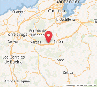 Map of La Cueva, Cantabria