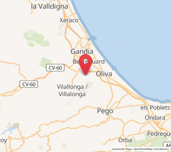 Map of La Font d'en Carròs, Valencia