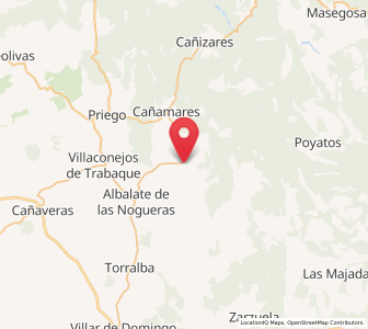 Map of La Frontera, Castille-La Mancha