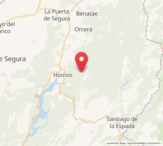 Map of La Garganta, Andalusia