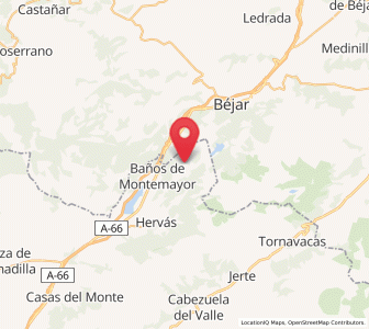 Map of La Garganta, Extremadura