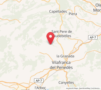 Map of La Guardiola, Catalonia