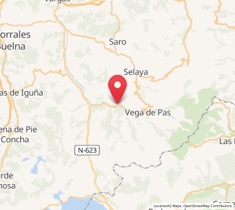 Map of La Gurueba, Cantabria