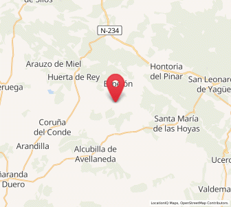 Map of La Hinojosa, Castille and León
