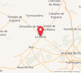 Map of La Horra, Castille and León