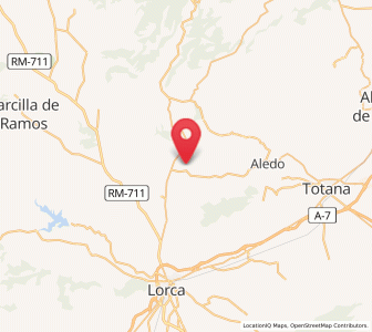 Map of La Juncosa, Murcia