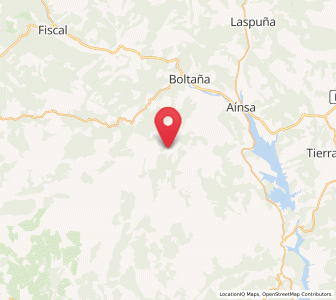 Map of La Lecina, Aragon