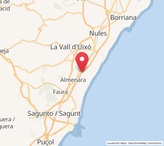 Map of La Llosa, Valencia