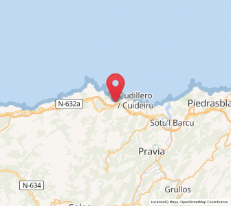 Map of La Magdalena, Asturias