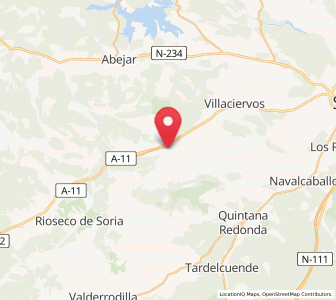Map of La Mallona, Castille and León