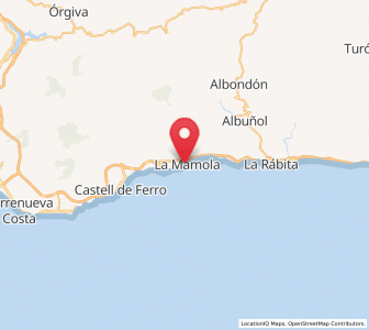Map of La Mamola, Andalusia