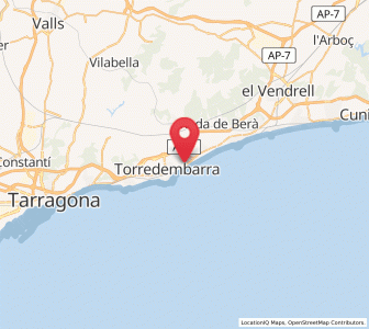 Map of La Marina, Catalonia
