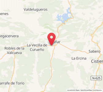 Map of La Mata de la Riba, Castille and León