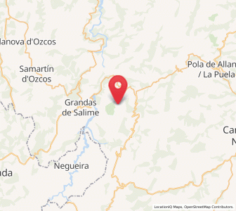 Map of La Mesa, Asturias