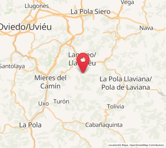 Map of La Mosquitera, Asturias