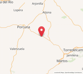 Map of La Nava, Andalusia
