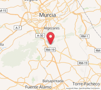 Map of La Pareja, Murcia