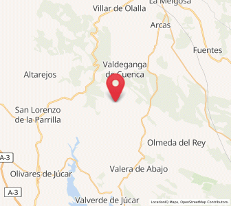 Map of La Parra de las Vegas, Castille-La Mancha