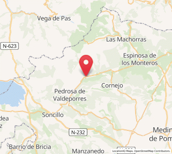 Map of La Parte de Sotoscueva, Castille and León