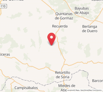 Map of La Perera, Castille and León