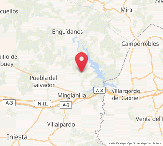 Map of La Pesquera, Castille-La Mancha
